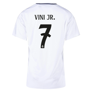 adidas Womens Real Madrid Vini Jr. Home Jersey 24/25 (White/Black)