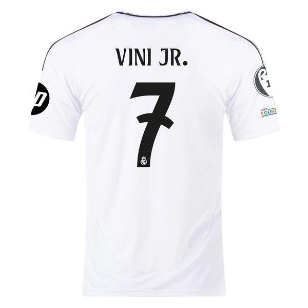 adidas Real Madrid Vinicius Jr. Home Jersey 24/25 w/ Champions