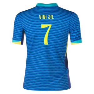 Nike Youth Brazil Vini Jr. Away Jersey 24/25 (Soar/Dynamic Yellow)