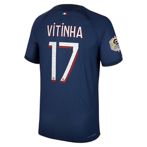 Nike Paris Saint-Germain Authentic Match Vitinha Home Jersey w/ Ligue 1 Champion Patch 23/24 (Midnight Navy)