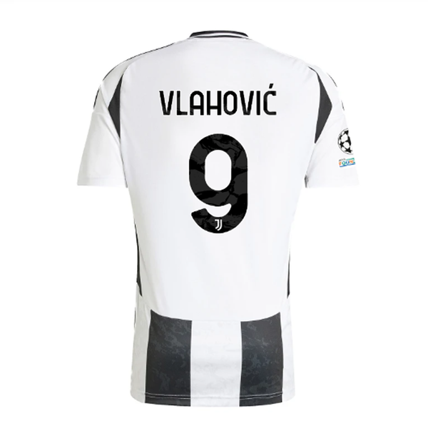 Juventus Vlahović 9番 シャツ 2024-25 Juventus Authentic Home Shirt
