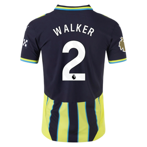 Puma Manchester City Authentic Kyle Walker Away Jersey w/ EPL + Club World Cup Patch 24/25 (New Navy/Yellow Glow)