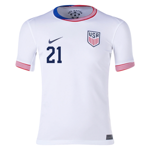 Nike Youth United States Timothy Weah Home Jersey 24/25 (White)