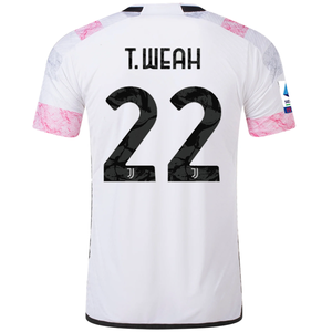 adidas Juventus Authentic Timothy Weah Away Jersey w/ Serie A Patch 23/24 (White)