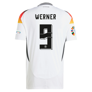 adidas Germany Timo Werner Home Jersey w/ Euro 2024 Patches 24/25 (White)
