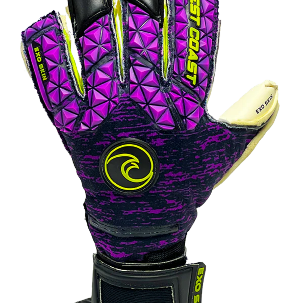 West Coast Quantum EXO Glitch Goalkeeper Gloves (Purple/Black) | SoccerWearhouse