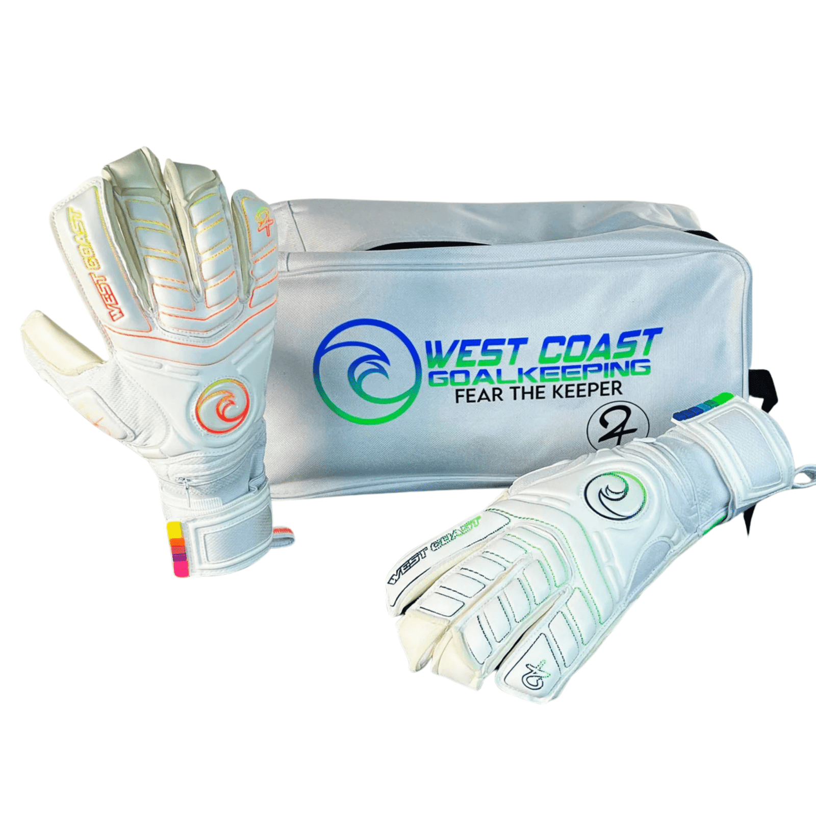 West Coast Spyder Holy Twins Goalkeeper Gloves (White) | SoccerWearhouse