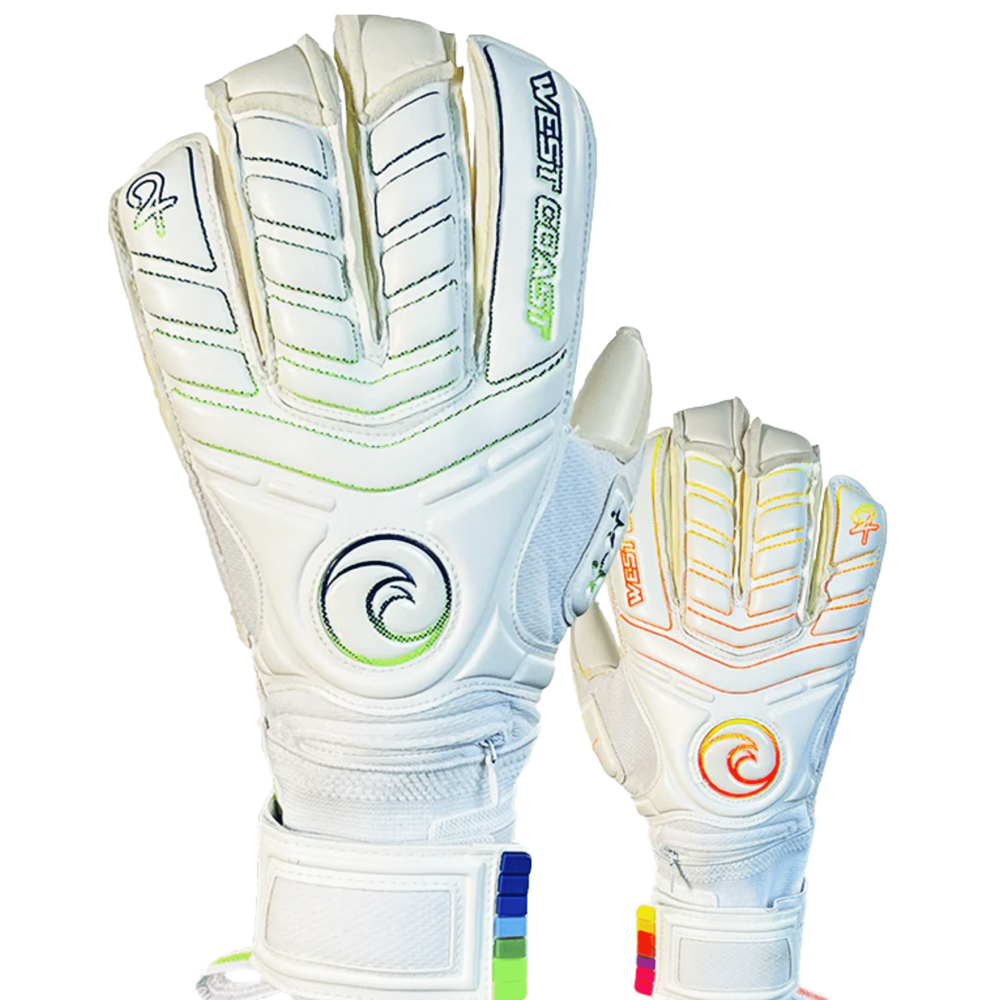 West Coast Spyder Holy Twins Goalkeeper Gloves (White)