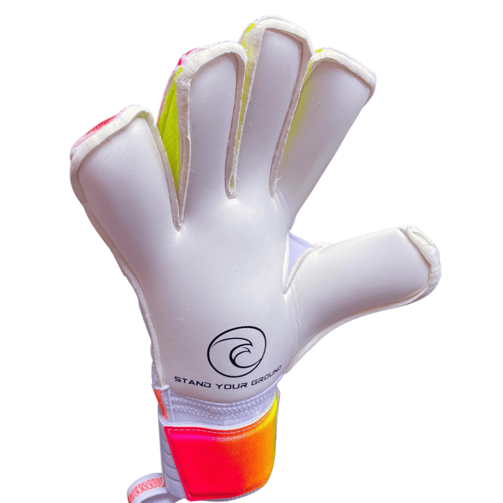 West Coast Spyder X Sunset Goalkeeper Gloves (White/Pink) | SoccerWearhouse