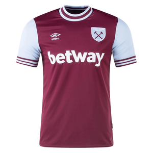 Umbro West Ham Home Jersey 24/25 (Maroon/Sky Blue)