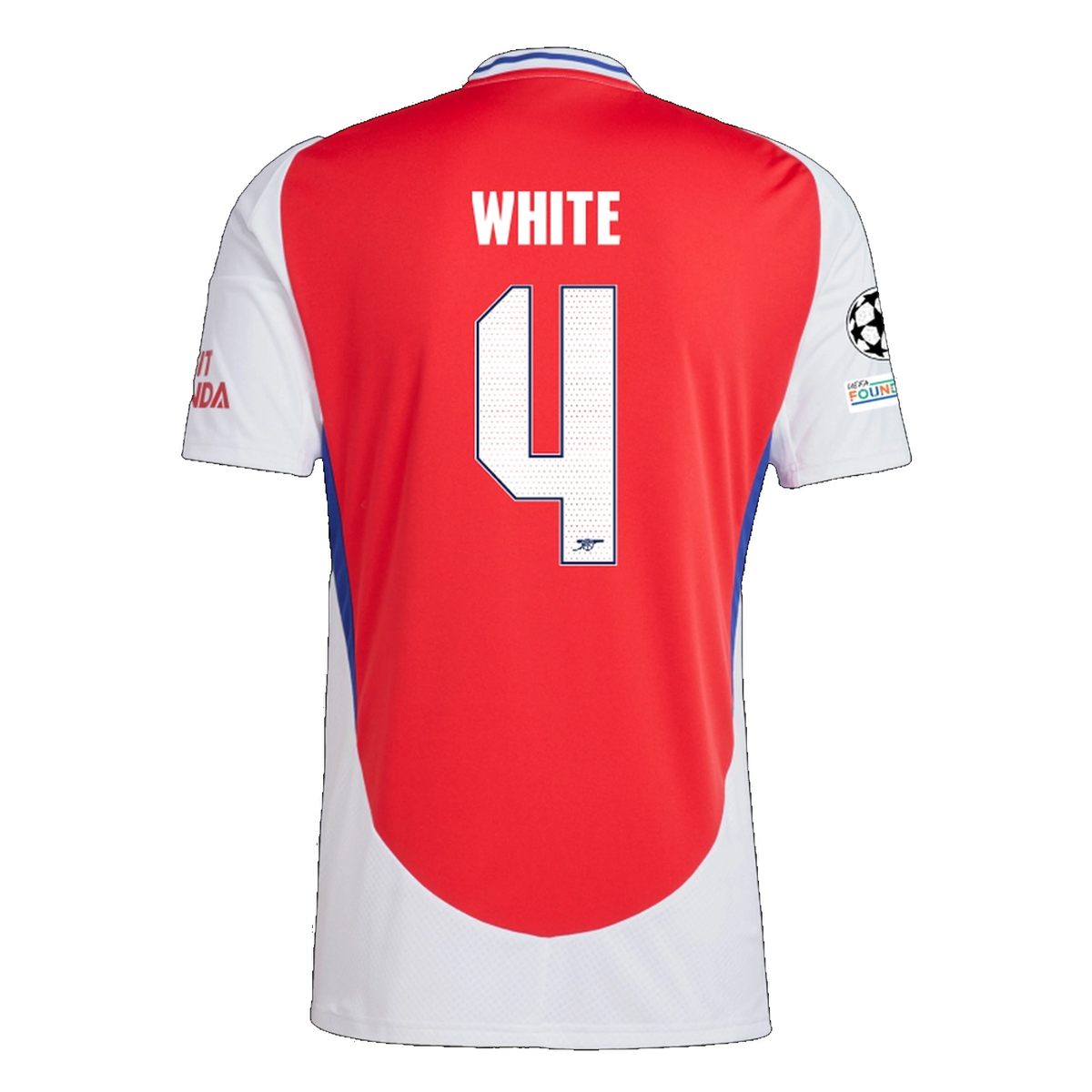 adidas Arsenal Ben White Home Jersey w Champions League Patches 24 25 Soccer Wearhouse