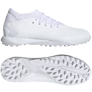 adidas Predator Accuracy.3 Turf Soccer Shoes White White Soccer Wearhouse