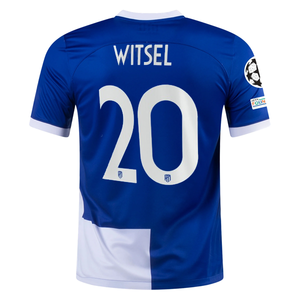 Nike Atletico Madrid Axel Witsel Away Jersey w/ Champions League Patches 23/24 (Old Royal/White)