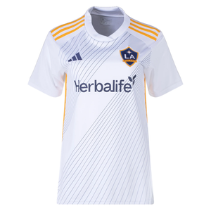 adidas Womens LA Galaxy Home Jersey 24/25 (White/Yellow/Navy)