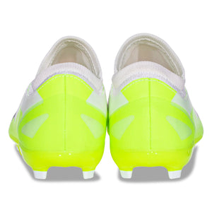 adidas Jr. X Crazyfast.3 LL Firm Ground Soccer Cleats (White/Lucid Lemon)