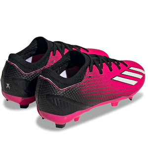 adidas Jr. X Speedportal.3 Firm Ground Soccer Cleats (Team Shock Pink/Core Black)