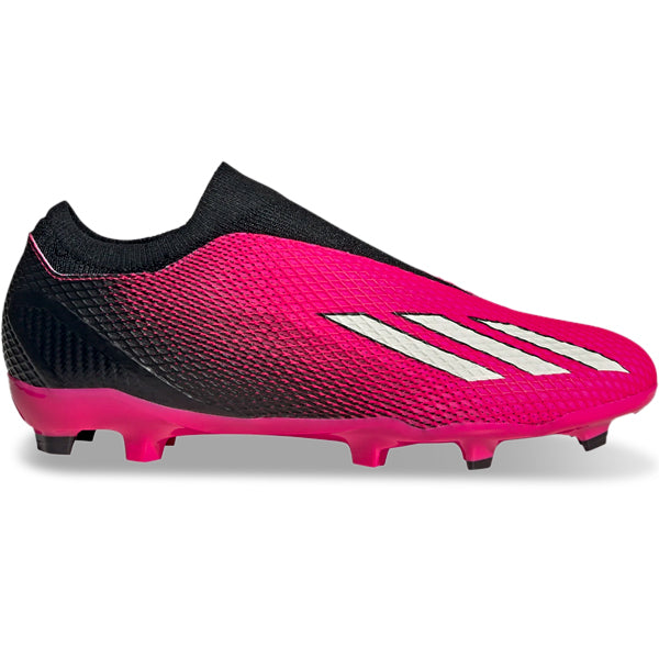 Adidas x Speedportal.3 Laceless FG Firm Ground Soccer Cleats Pink Metallic Black Size 6.5