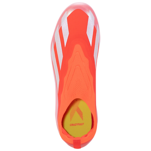 adidas Jr. X Crazyfast Elite LL FG Soccer Cleats (Solar Red/White/Solar Yellow)