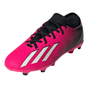 adidas Jr. X Speedportal.1 Firm Ground Soccer Cleats (Team Shock Pink/Black)