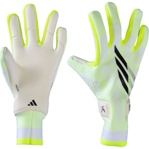 adidas X Pro Goalkeeper Glove (White/Lucid Lemon)