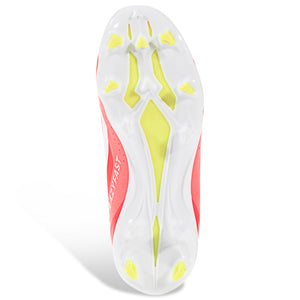 adidas Jr. X Crazyfast League LL FG Soccer Cleats (Solar Red/White/Solar Yellow)