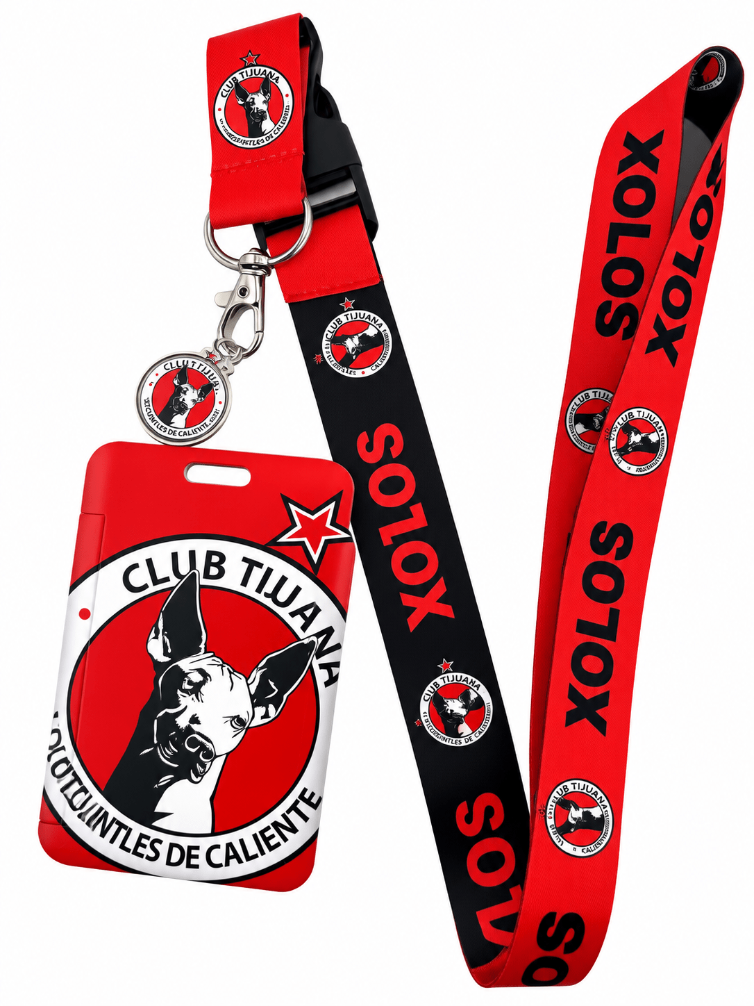 Xolos Club Tijuana Lanyard with ID Card Holder and Charm | SoccerWearhouse