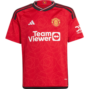 adidas Youth Manchester United Aaron Wan-Bissaka Home Jersey 23/24 (Team College Red)