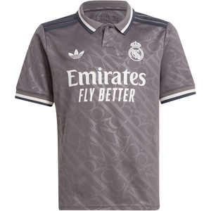 adidas Youth Real Madrid Third Jersey 24/25 (Charcoal)