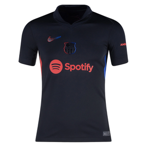 Nike Youth Barcelona Gavi Away Jersey 24/25 (Black/University Red/Hyper Royal)