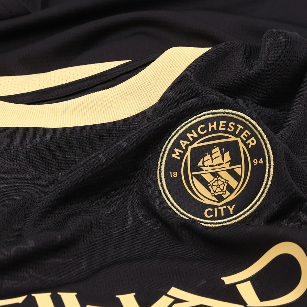 Puma Youth Manchester City Away Jersey 26/27 (Black/Yellow)