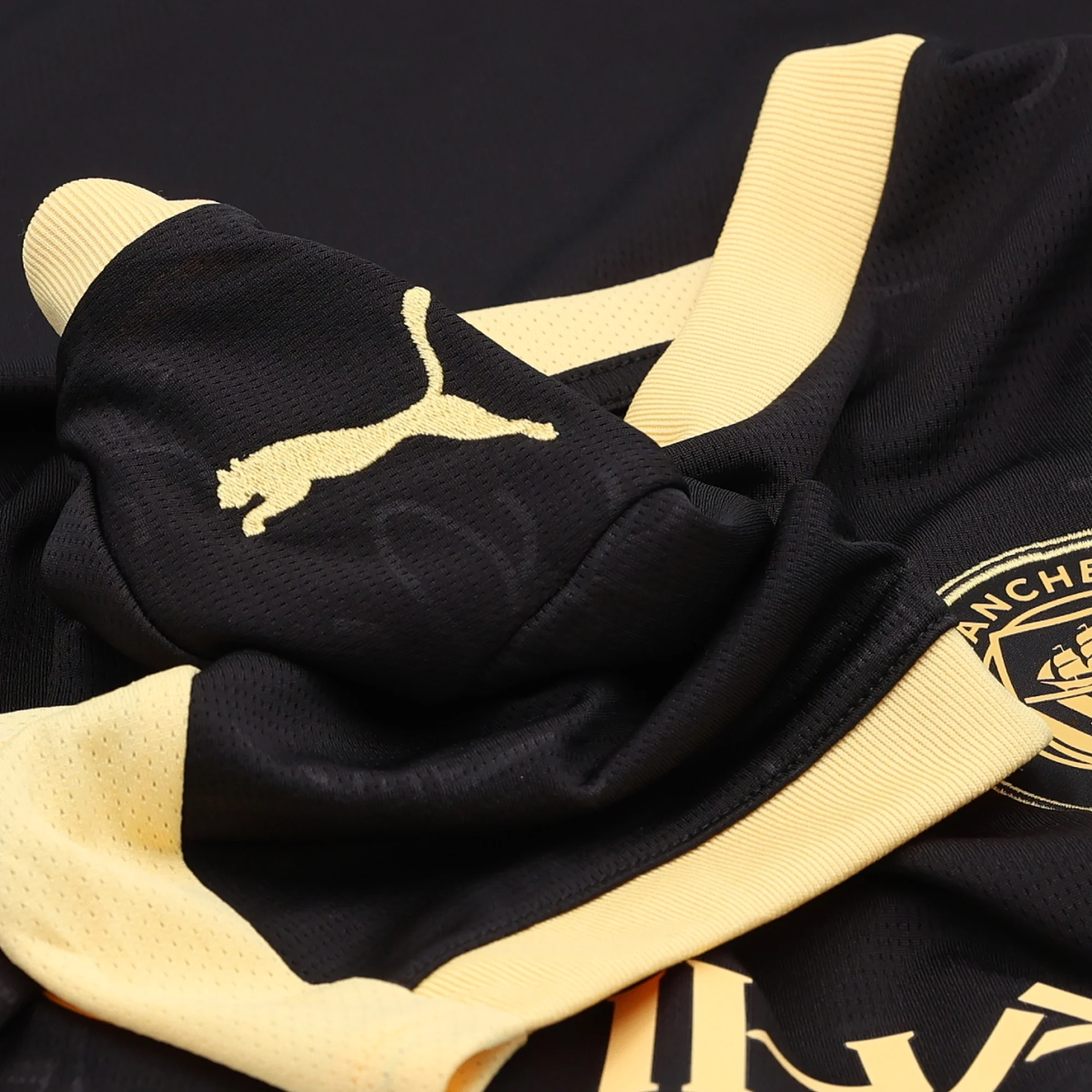 Puma Youth Manchester City Away Jersey 26/27 (Black/Yellow)