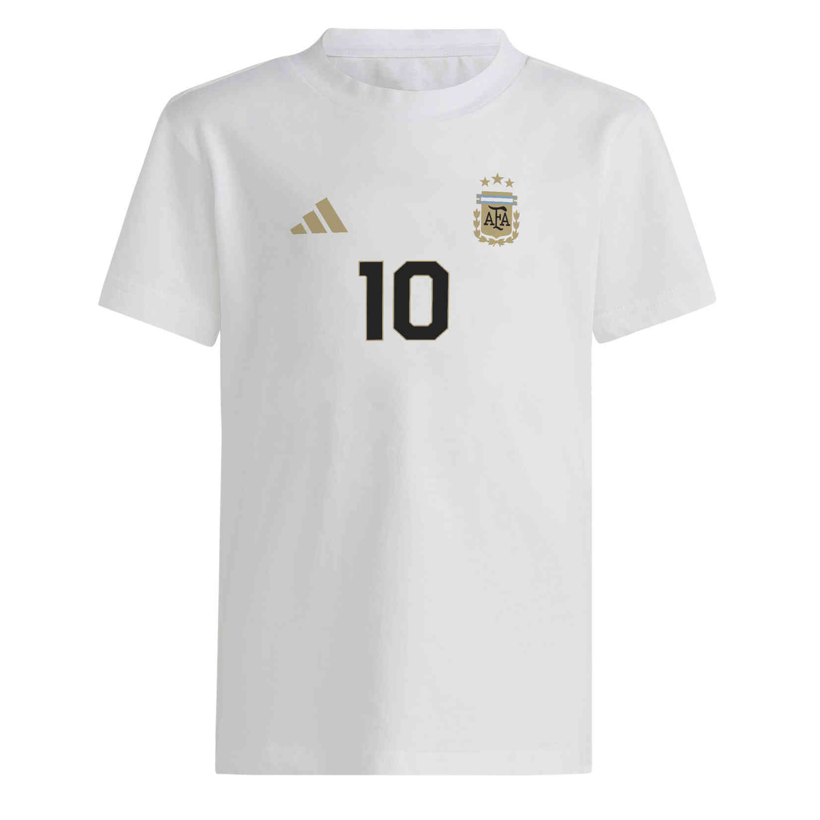 adidas Youth Argentina Lionel Messi T-Shirt 24/25 (White)