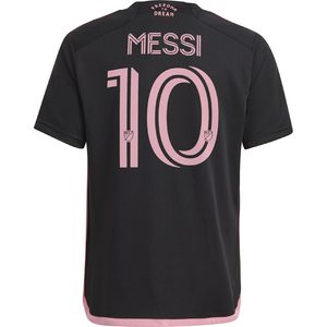 adidas Youth Inter Miami Lionel Messi Away Jersey 23/24 (Black/True Pink)*