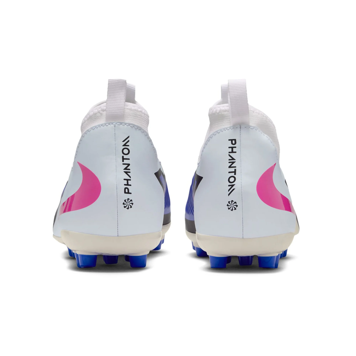 Nike Jr Phantom 6 High Academy FG/MG Soccer Cleats (Racer Blue/White)