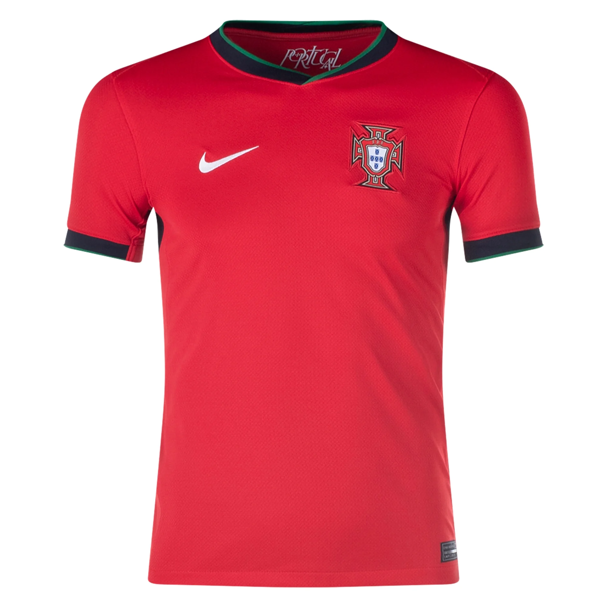 Nike Youth Portugal Home Jersey 24/25 (University Red/Pine Green/Sail) Soccer Wearhouse