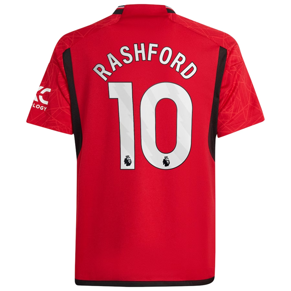 adidas Youth Manchester United Marcus Rashford Home Jersey 23/24 (Team -  Soccer Wearhouse