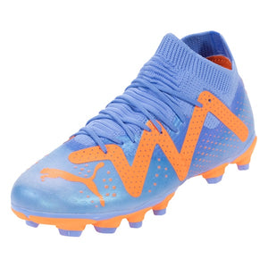 Puma Jr. Future Match FG/AG Soccer Cleats (Blue/Orange)