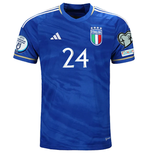 adidas Italy FABIO MIRETTI Home Jersey w/ Euro Champion + Euro Qualifer Patches 22/23 (Blue)