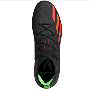 adidas Jr. X Speedportal.1 FG Soccer Cleats (Core Black/Solar Red/Solar Yellow)