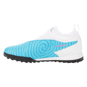 Nike Jr. Phantom GX Academy DF Turf Soccer Shoes (Baltic Blue/Pink Blast)