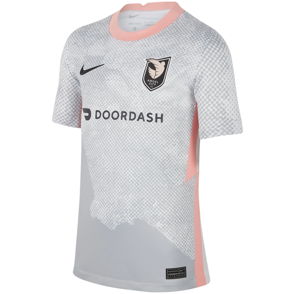 Nike Youth Angel City FC Away Jersey 22 23 White Soccer Wearhouse