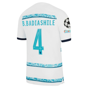 Nike Chelsea Benoît Badiashile Away Jersey w/ Champions League + Club World Cup Patches 22/23 (White/College Navy)
