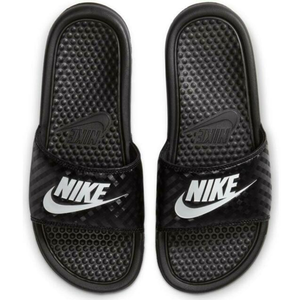 Nike Women s Benassi JDI Slides Black Soccer Wearhouse