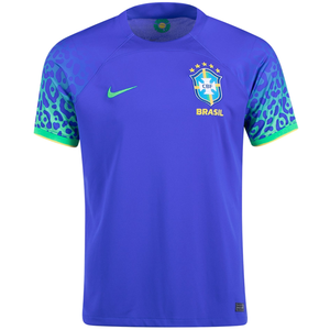 Nike Brazil Away Jersey 22/23 (Paramount Blue/Green Spark)