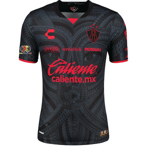 Charly Atlas Third Soccer Jersey 22/23 w/ LIGA MX Patches (Black/Red)