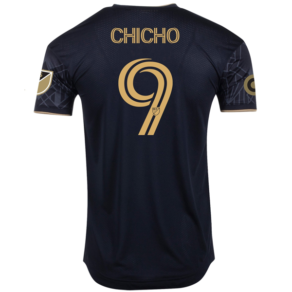 adidas LAFC Authentic Chicho Home Jersey w/ MLS + Target Patches 22/23  (Black/Gold)
