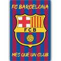 Escudo del FC Barcelona "Mes Que Un Club" Póster