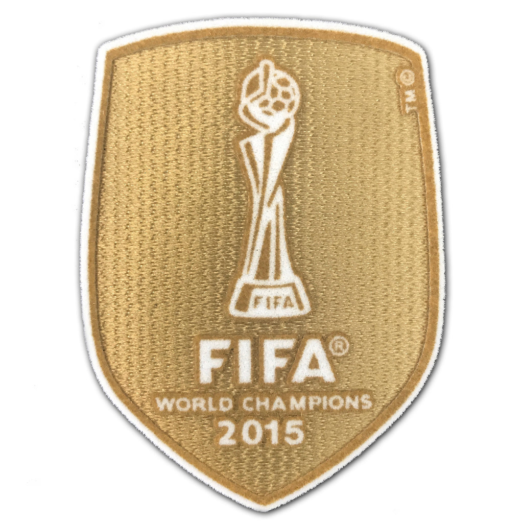 FIFA USA Womens World Cup Champions 2015 Patch (Gold) - Soccer 