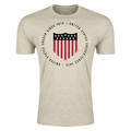 Playera del Centenario de los Estados Unidos de Football Machine (Heather Oatmeal)