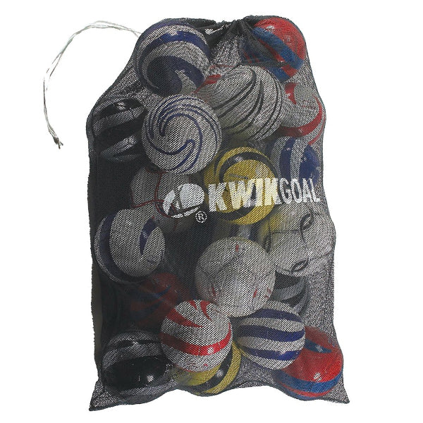 Kwik Goal Jumbo Equipment Soccer Ball Bag (Black) | Soccer Wearhouse